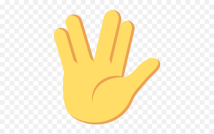 Prosper Emoji Live Long And Prosper - Vulcan Salute,Trekkie Emojis