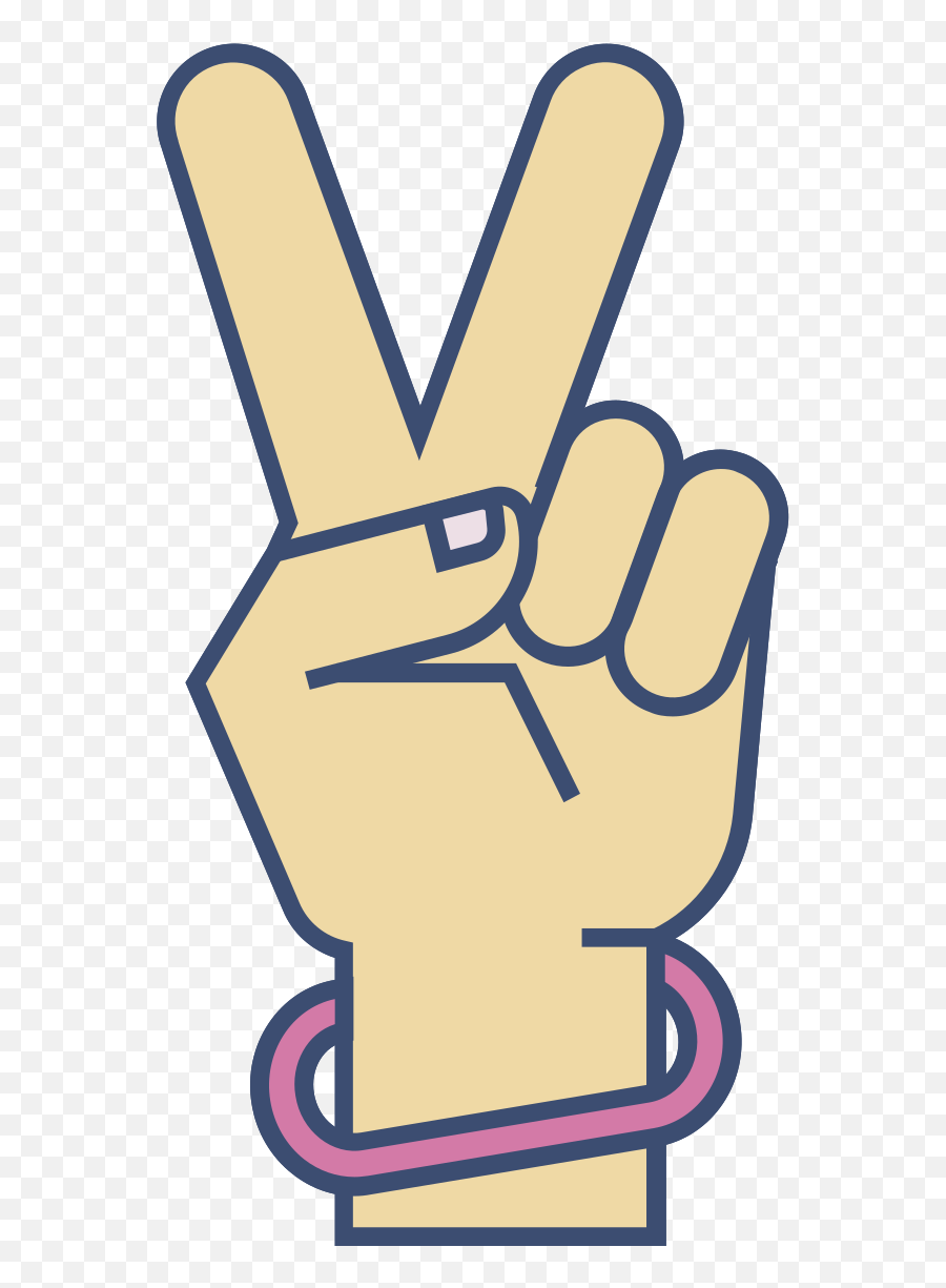 Free Peace Hand Gesture 1199549 Png - V Sign Emoji,Peace Fingers Emoticon