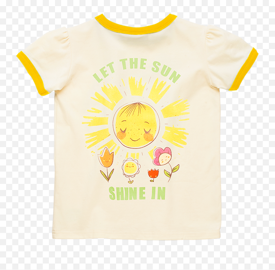 Rock Your Baby Let The Sun Shine In T - Shirt Kid Short Sleeve Emoji,Rock On Emoticon