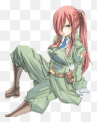 Download Anime Erza Scarlet Erza - Fairy Tail Render Erza Emoji,Fairy Tail Erza Chibi Emoticon