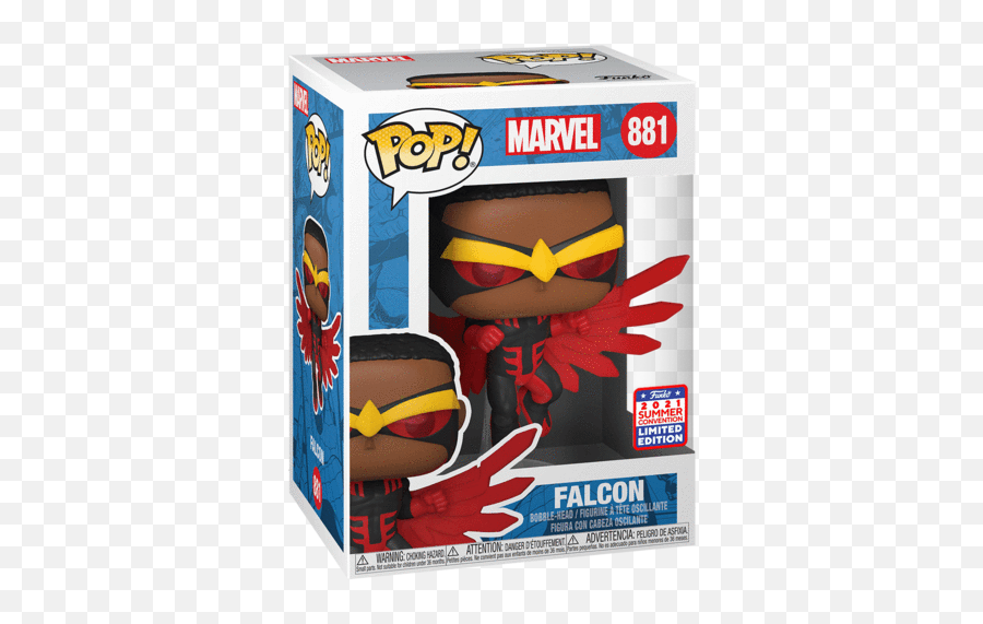 Marvel - Funko Falcon Summer Convention Emoji,Marvel Studios' 10th Anniversary Emoji Pin Set #3