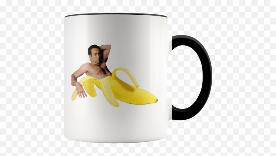 Nicolas Cage Banana Mug Meme - Mug Nicolas Cage Meme Emoji,Nicolas Cage Emotion Chart