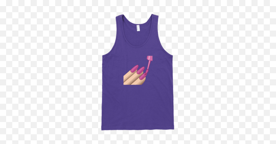 Nail Polish Emoji Tank - Active Tank,Emoji Baseball Jersey