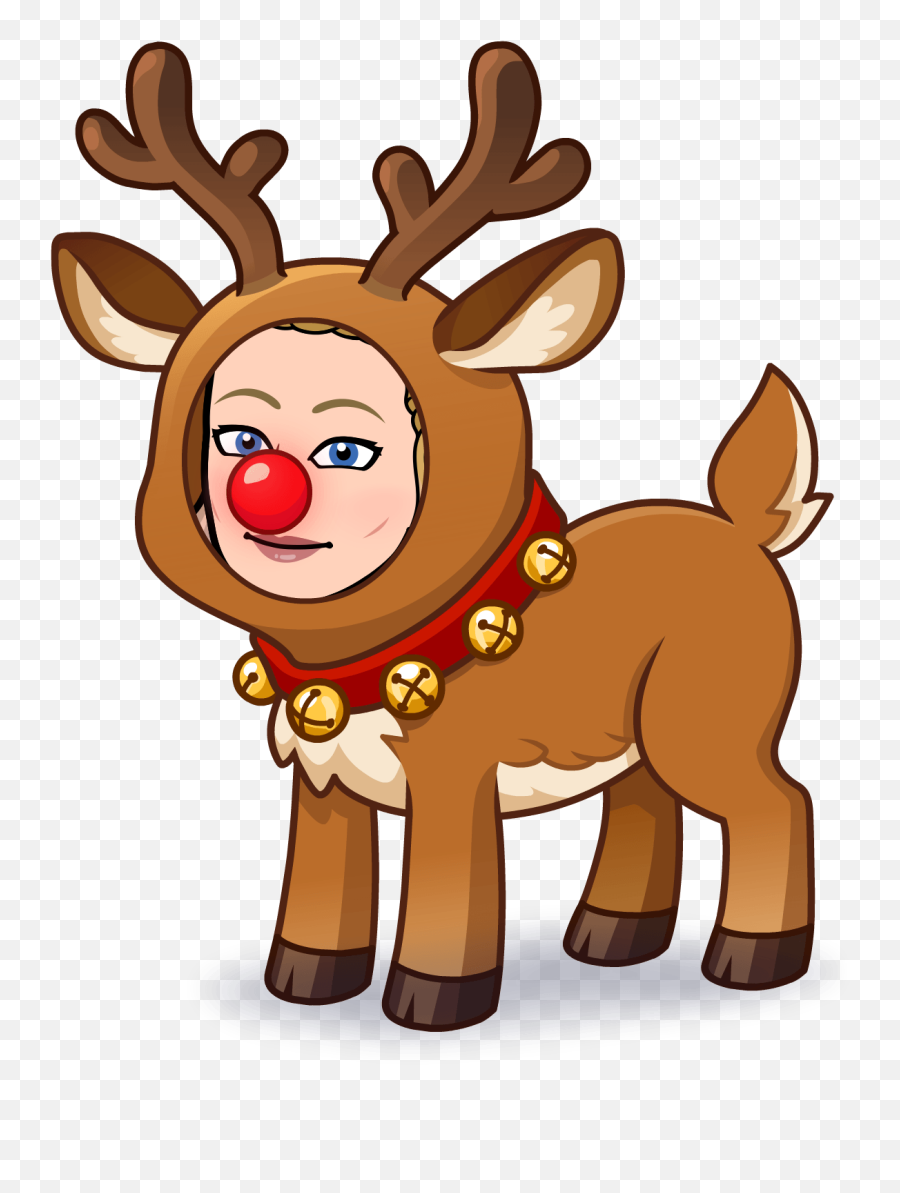 Winter Outfits - Reindeer Bitmoji Emoji,Hannukah Emoji