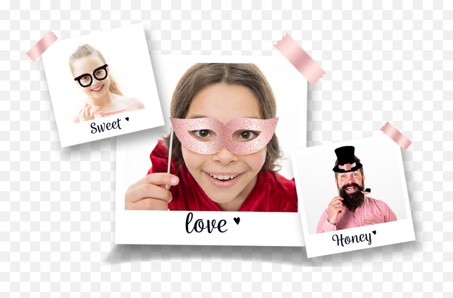 Rose Gold Photo Booth Props - Fully Assembled No Diy Glitter Photobooth Props And Masks Mix Of Hats Lips Mustaches Crowns And More 16 Pcs Emoji,Emojis Decorations Party