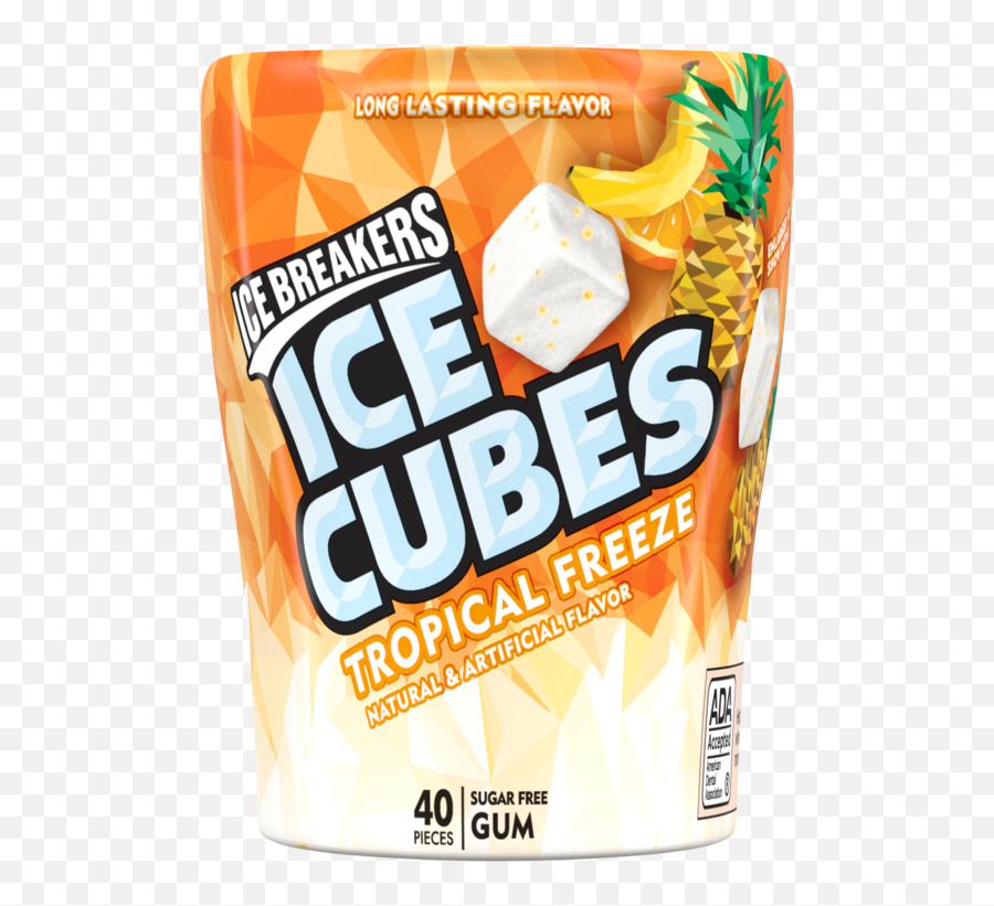 Ice Breakers Ice Cubes Tropical Freeze Gum Emoji,Facebook Emoticons Ice Cube
