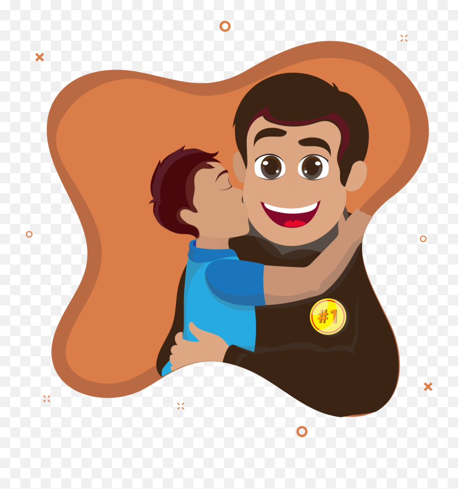 Father And Soon Cartoon Father And Son Shirt - Tenstickers Emoji,Dad And Son Emoji