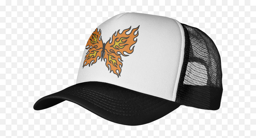 Fire Butterfly Trucker Hat Emoji,Iphone Shaka Emoji
