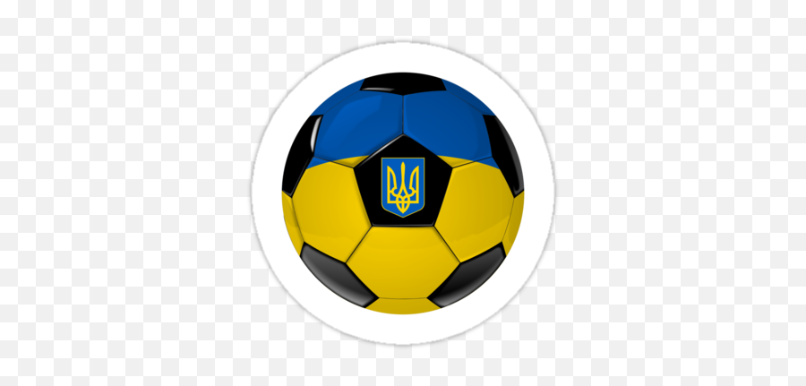 Ukraine - Ukrainian Flag Football Or Soccer Emoji,Ukrainianflag Emoji