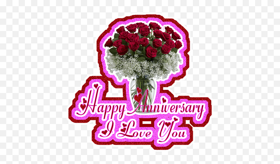 Happy Wedding Anniversary Wishes - Gif Animation Wedding Anniversary Gif Emoji,Happy Anniversary Emoji