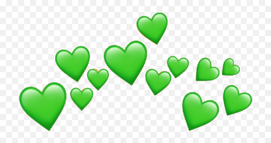 Green Heart Png - Greenheart Sticker Transparent Purple Green Heart Crown Png Emoji,Sparkle Heart Emoji
