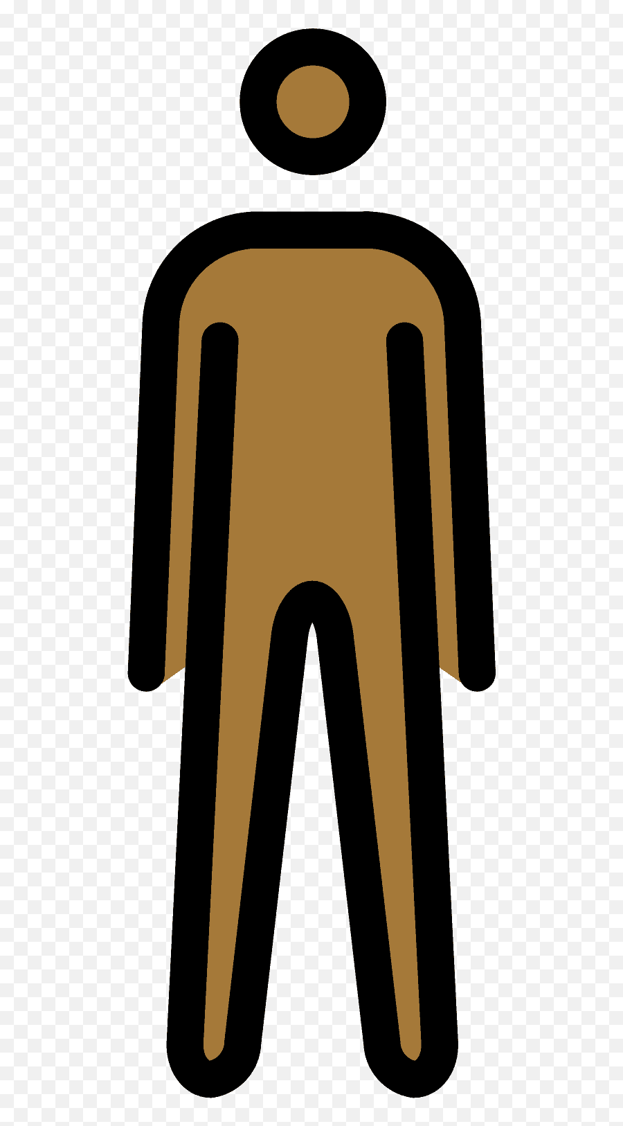 Man Standing Emoji Clipart - Human Skin Color,Black Man Dancing Emoji