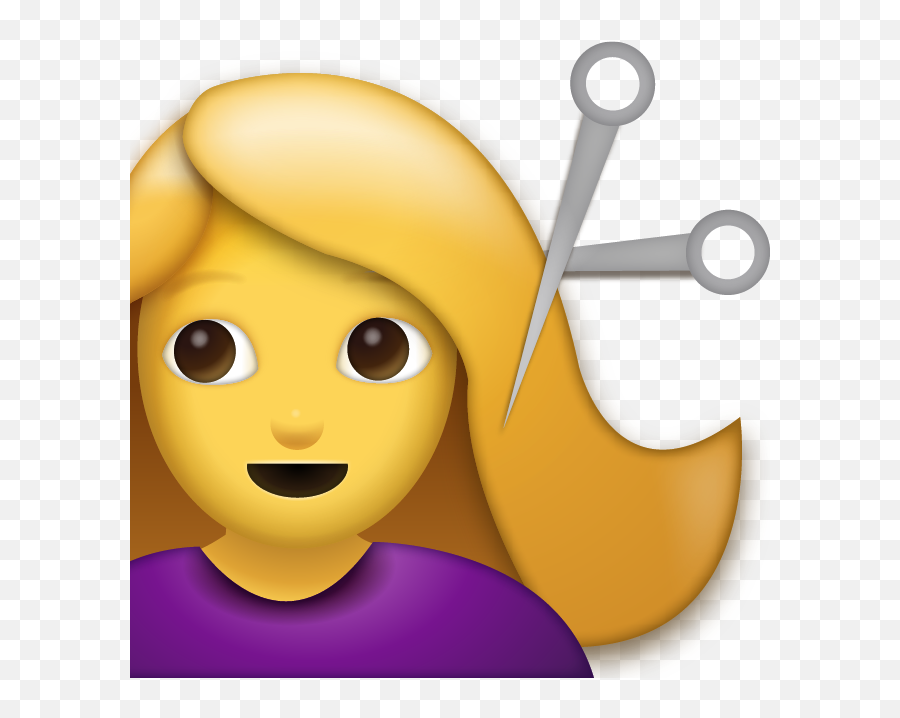 Girl Getting Haircut Emoji Free - Haircut Emoji Png,Girl Emoji