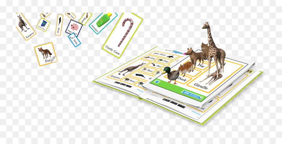 Tagme3d Augmented Reality Book - Northern Giraffe Emoji,Giraffe Emoticon Text