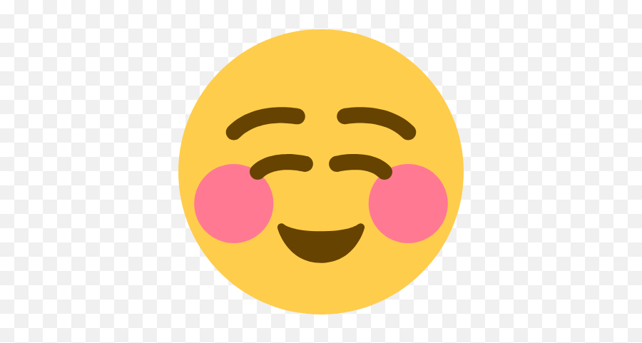 Smile Blush Happy Emoji Emoticon - Twitter Emoji Smile,Happy Blushing Emoji