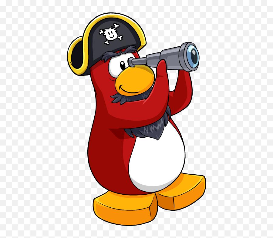 Club Penguin Rockhopper Png Clipart - Rockhopper Holding Telescope Club Penguin Emoji,Telescope Emoticon