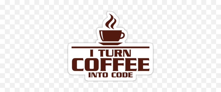 Caffeine Stickers And T - Turn Coffee Into Code Png Emoji,Caffeine Emoji