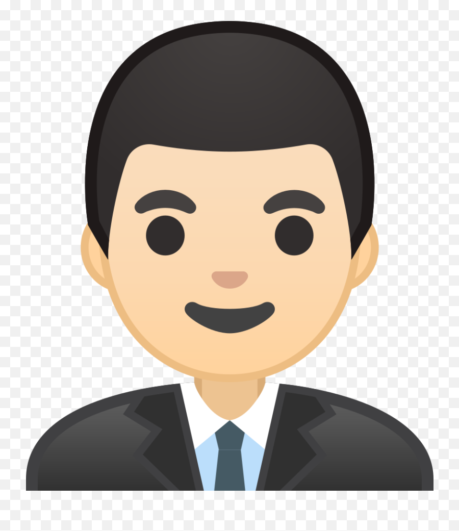 U200d Man Office Worker Emoji With Light Skin Tone Meaning - Emoji Man Png,Pin And Man Emoji