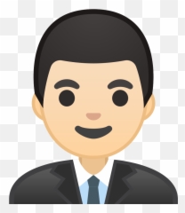 U200d Man Office Worker Emoji With Light Skin Tone Meaning - Emoji Man Png,Pin And Man Emoji