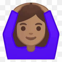 Tono De Piel Oscuro Mujer Haciendo El - Emoje De Uma Mulher Emoji,Emoticon Haciendo Pucheros