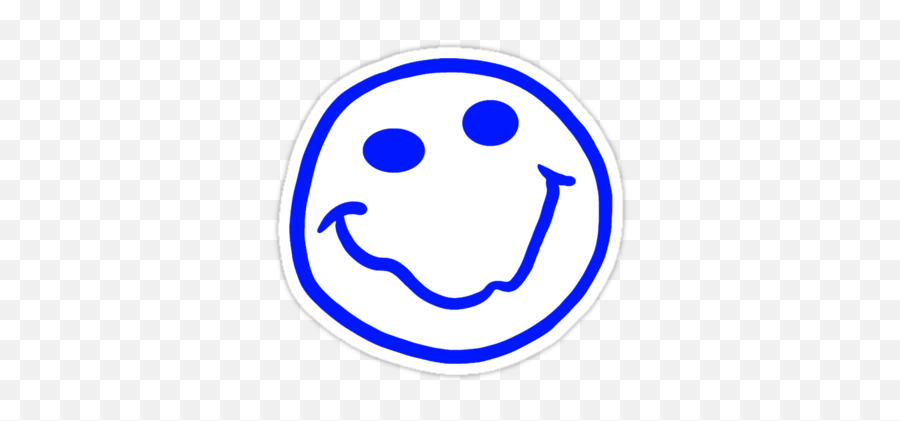 Blue Happy Face - Clipart Best Transparent Nirvana Smiley Face Emoji,Emoticon F