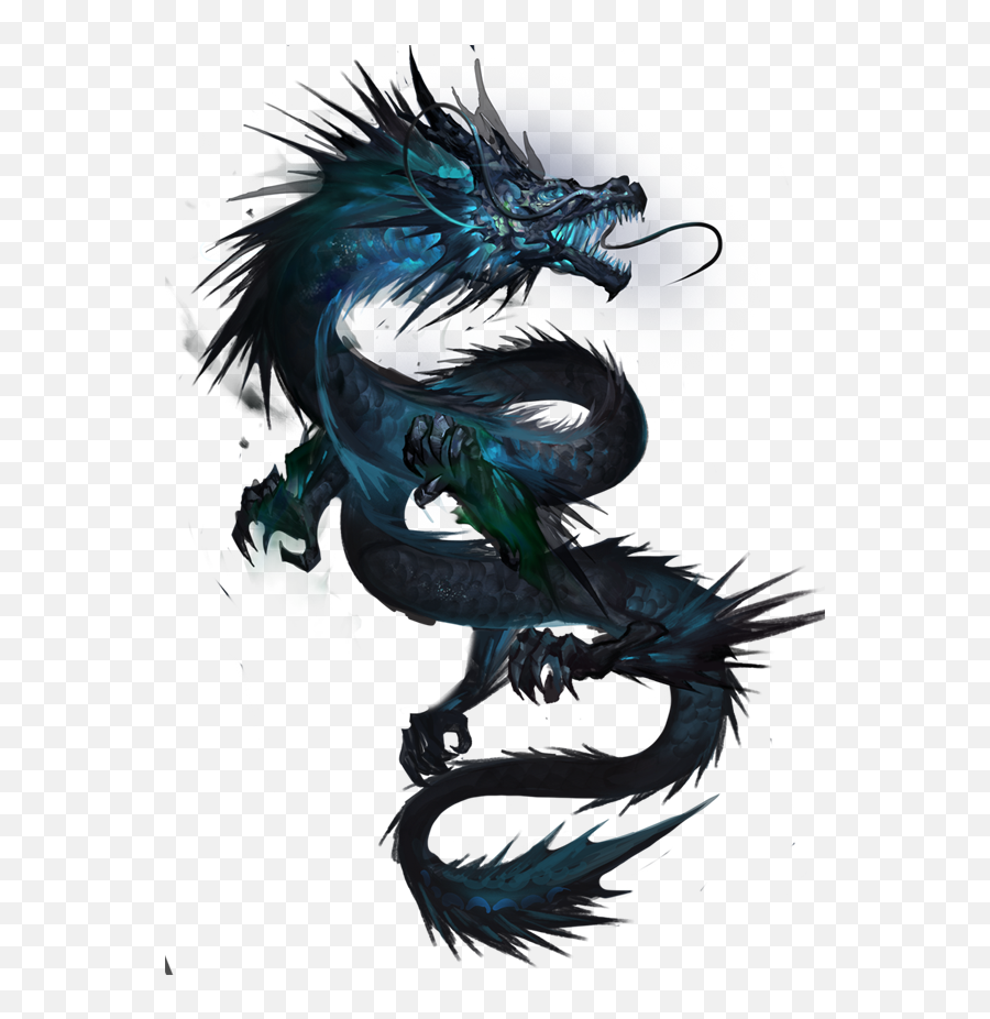 Download Tattoo Chinese Japanese Dragon Drawing Handsome - Japanese Dragon Tattoo Emoji,Japanese Emoticon Drawing