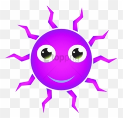 Purple Sun Clip Art Png Image With No - Purple Sun Png Emoji,Day Sun Emoticon