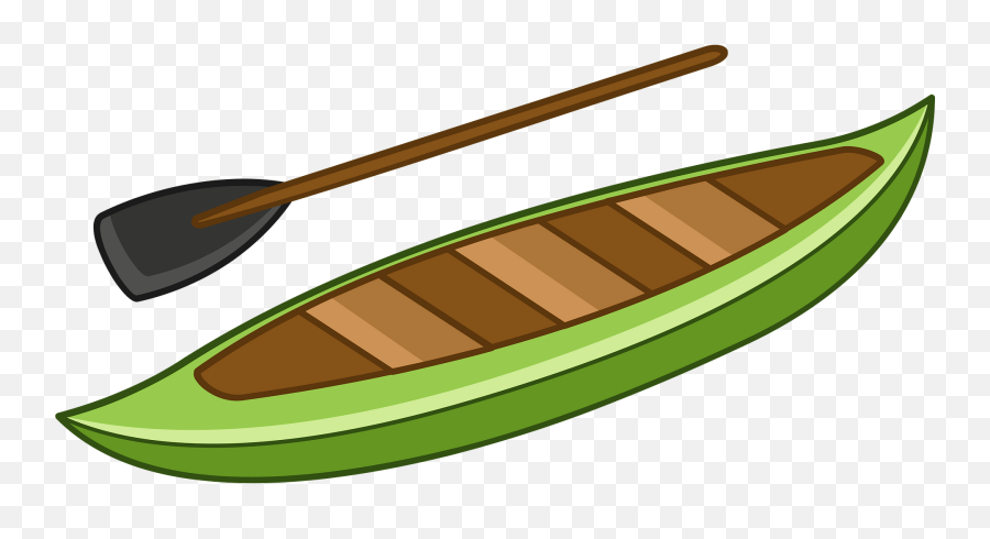 Canoe Clipart - Canoe With Oar Clipart Emoji,Canoe Emoji