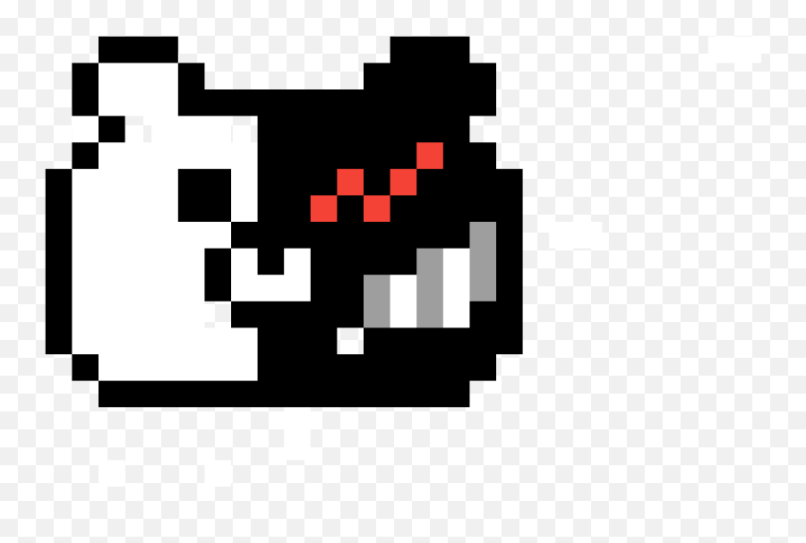 Pixilart - Monokuma Pixel Emoji,Monokuma Emoticon Text