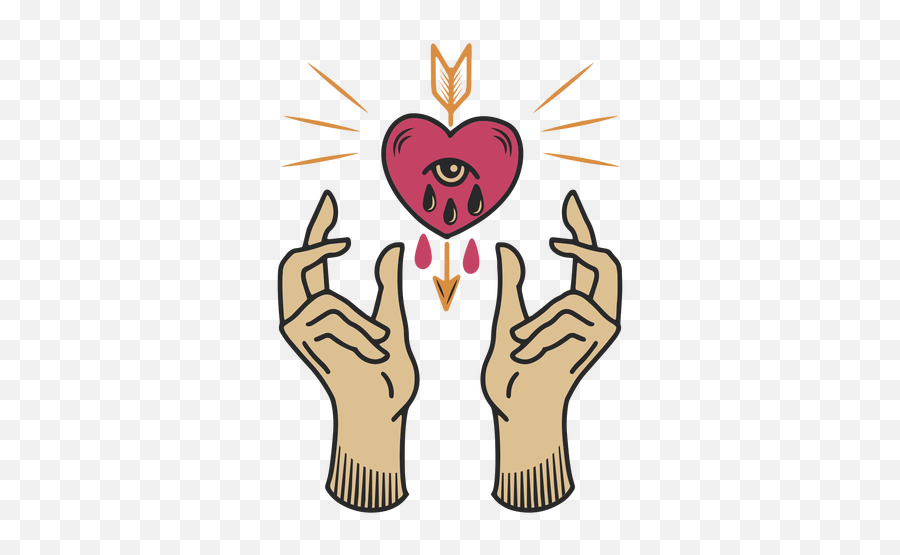 Hands Heart Tattoo - Happy Emoji,Las Vegas Tattoo Heart Emoji