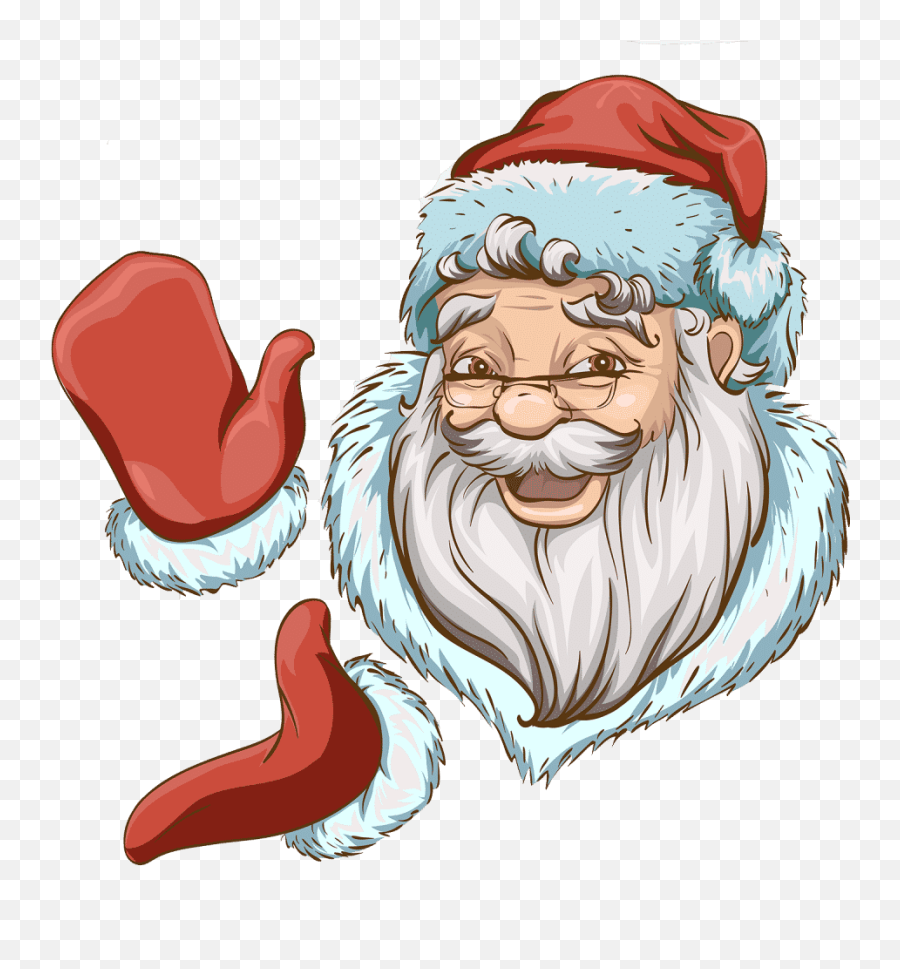 Free U0026 Cute Santa Face Clipart For Your Holiday Decorations - Mikulás Fej Emoji,Holiday Emojis And Decorations Transparent Background