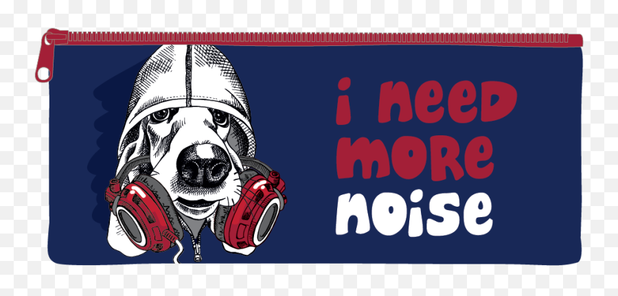 I Need More Noise Pencil Case - Headphone Ear Pad Emoji,Emoji Pencil Pouch