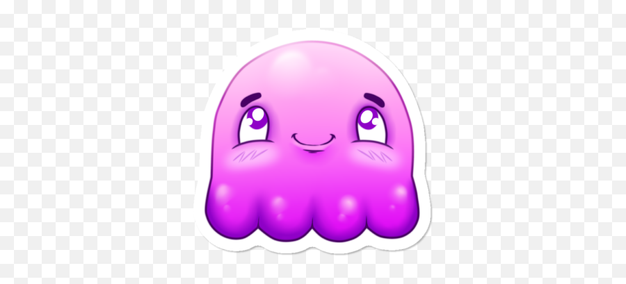 Trending Jellyfish Stickers Design By Humans - Happy Emoji,Dead Horse Emoticon