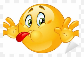 Tongue Out Emoticon Sticker Pixers - Funny Smileys Emoji,3d Emoji Tongue