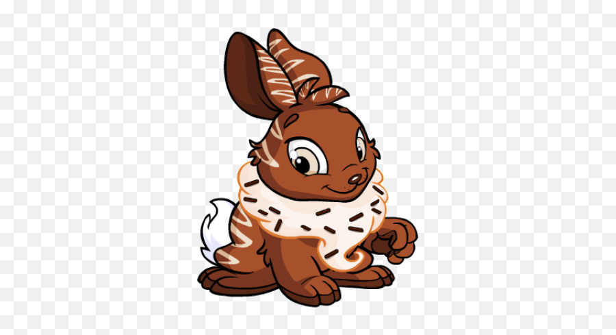 Chocolate Cybunny Rainbow Pool Neopets Wardrobe - Chocolate Cybunny Emoji,Emotion Code Chocolate