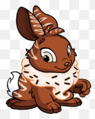 Chocolate Cybunny Rainbow Pool Neopets Wardrobe - Chocolate Cybunny Emoji,Emotion Code Chocolate