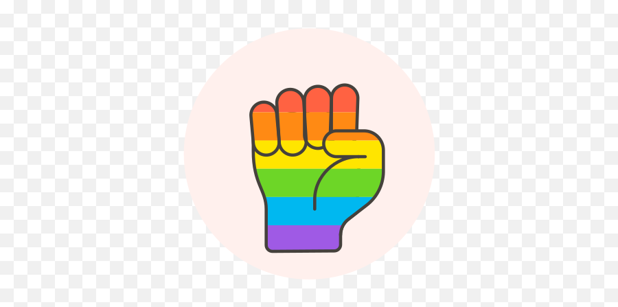Fist Flag Hand Lgbtq Free Icon Of Lgbt Illustrations - Lgbtq Icon Emoji,Bro Fist Emoticons