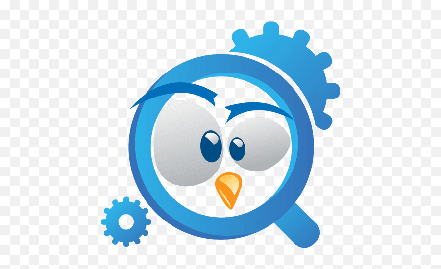 Funny Bird Magnifier Logo - Magnifying Glass Logo Emoji,Bird Emoji Pillows