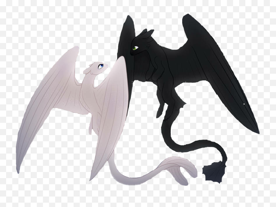 Lightfury Nightfury Sticker By Brendabeth68 - Chimuelo Furia Luminosa Volando Emoji,How To Train Your Dragon Toothless Emoticons