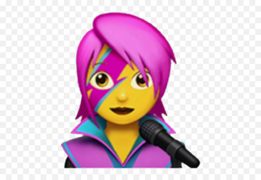 Emojis Emoji Rock Rockgirl Sticker - Singer Emoji,Emojis Png Rock