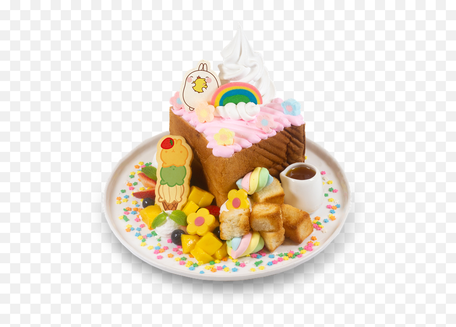 Pop - Up Molangthemed Cafe Available At Bugis From Feb 18 Kumoya Molang Emoji,Emoticon Cake Bunny