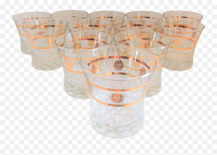 Gegeneral Electric 1960u0027s Vintage Cocktail Glasses By Libbey - Set Of Twelve Emoji,Electric Emotion Glasses
