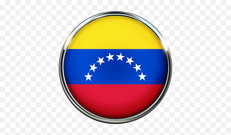 Venezuela Flag Circle Background Image Stripes Emoji,How To Make A Flag Emoji On Instagram
