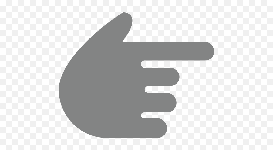 White Right Pointing Backhand Index Id 9985 Emojicouk - Horizontal,Pointing Hand Emoji