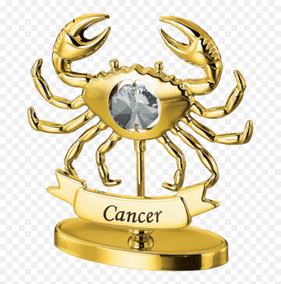 24k Gold Plated Zodiac Astrological Sign Cancer Figurine Emoji,Crustacean Emotion