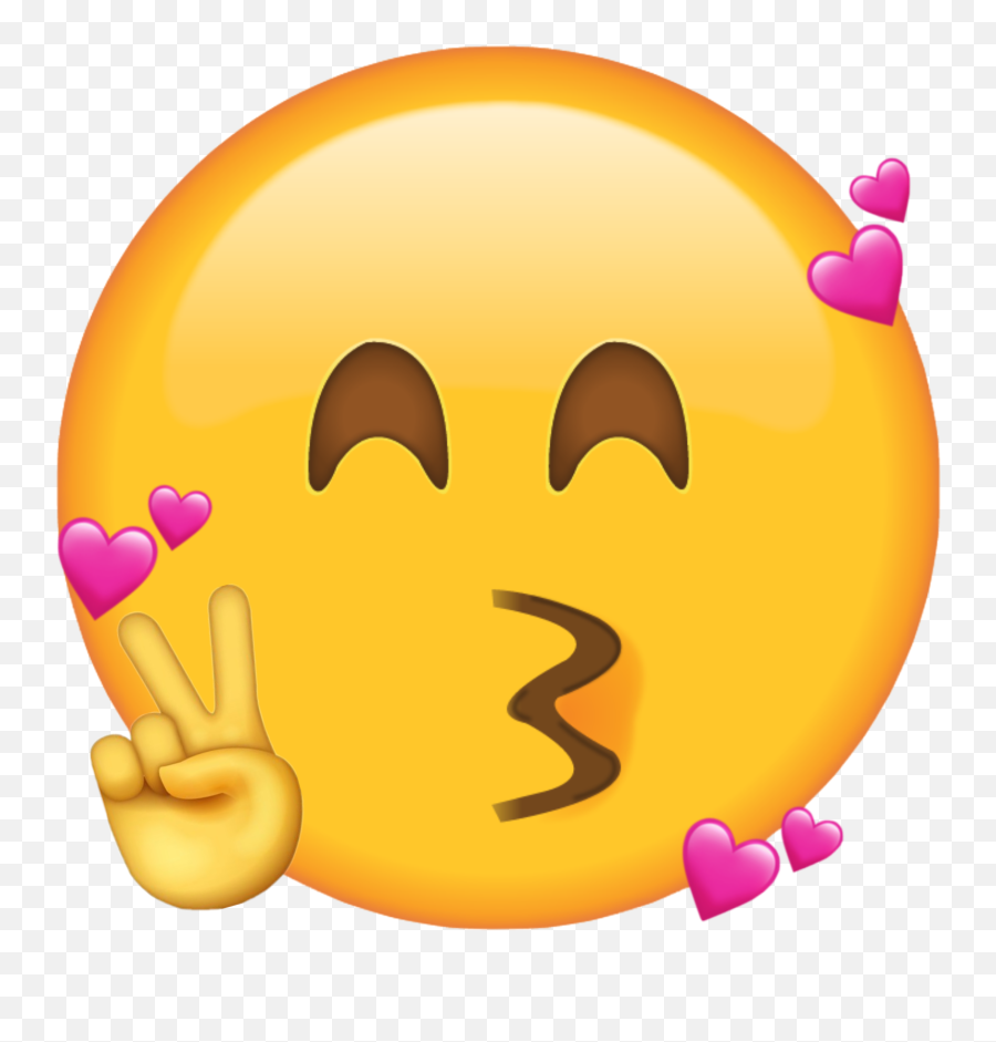 Customemoji Muah Cute Emoji Sticker - Kissing Face With Smiling Eyes,Muah Emoji