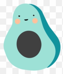 Cute Avocado Flat Transparent Png U0026 Svg Vector Emoji,Purple Raindrop Emoji