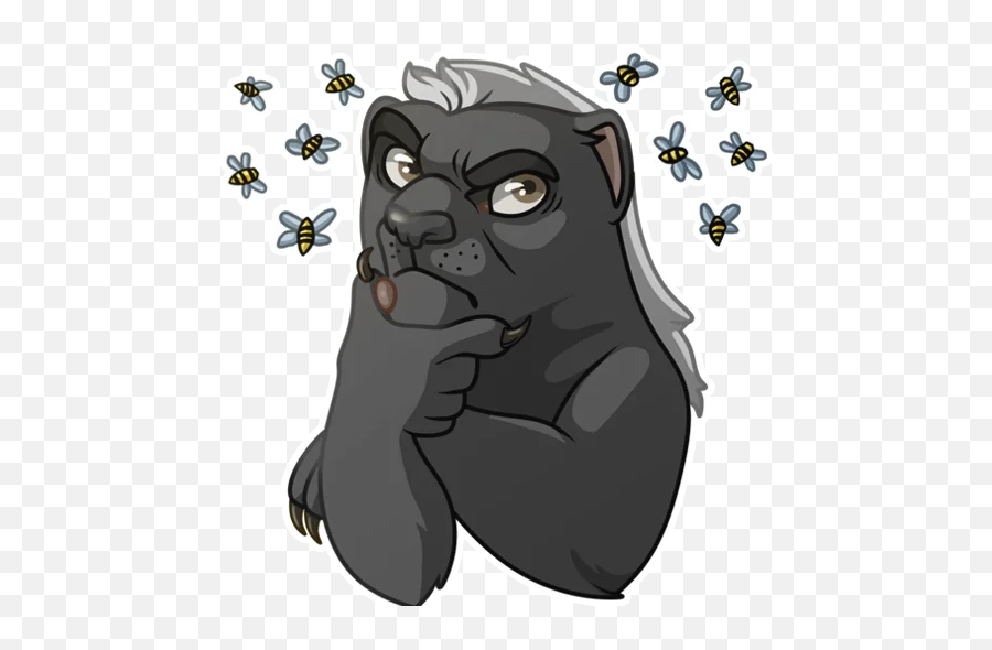 Telegram Sticker From Pack Emoji,Badger Emoji