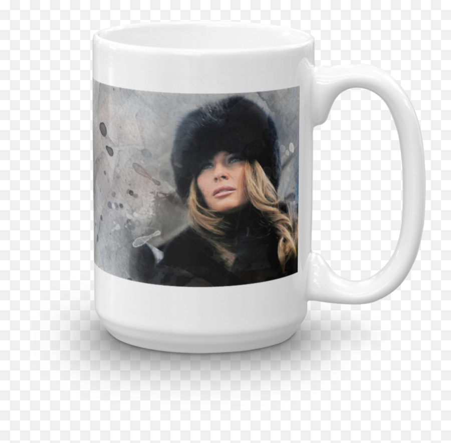 Elegant First Lady Melania Trump Coffee Mug Dinnerware - Serveware Emoji,Coffee Cup Emoji