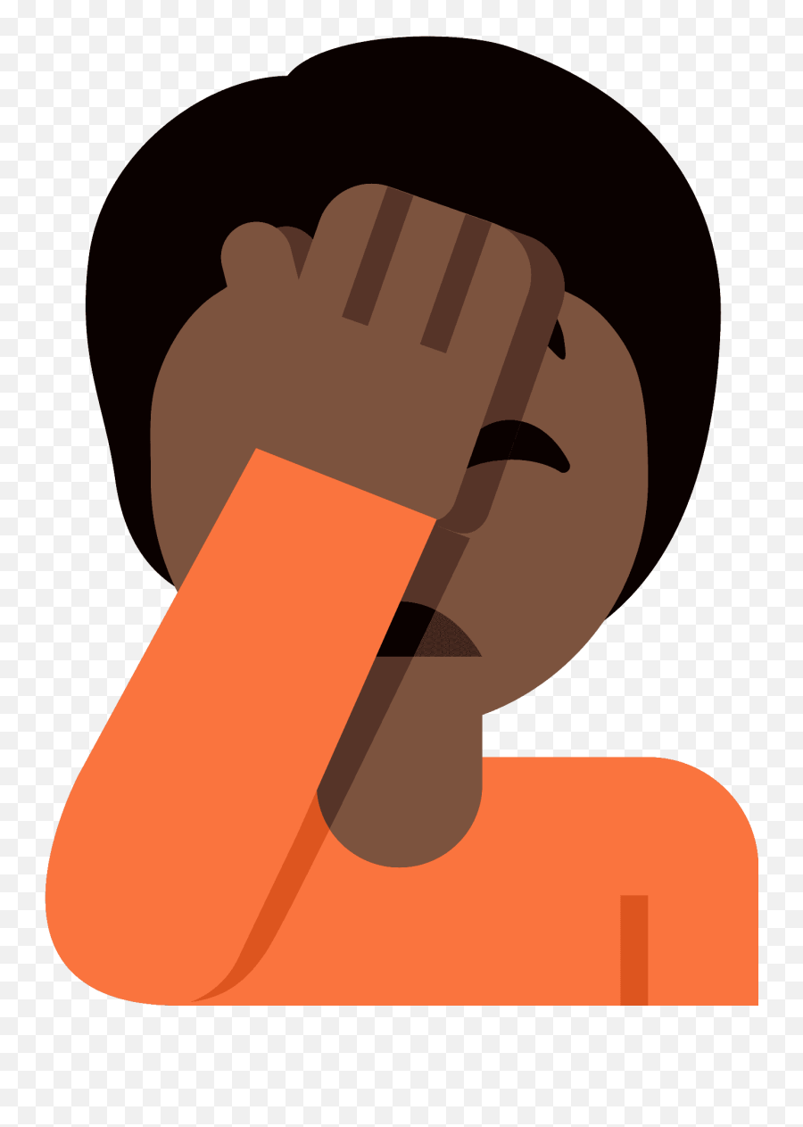 Person Facepalming Emoji Clipart Free Download Transparent - Language,New Facepalm Emoji